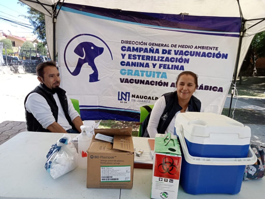 Vacunan perros y gatos en Martes Ciudadano de Naucalpan