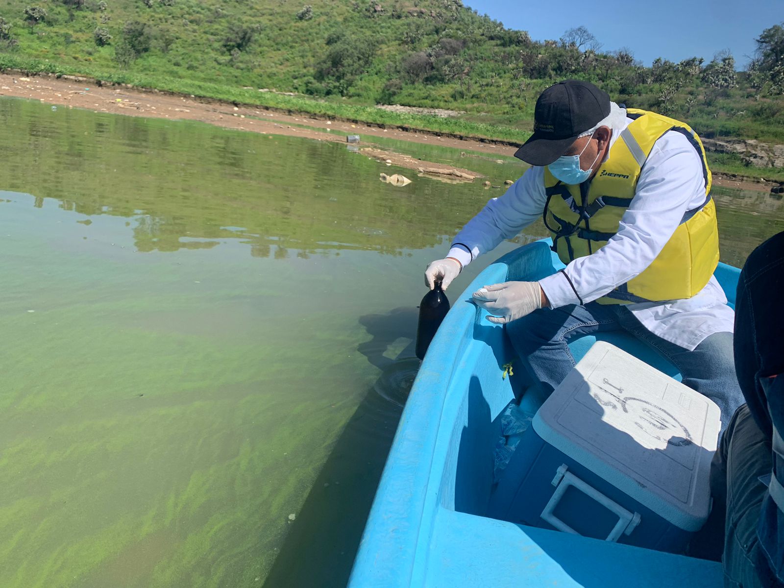 Analizan calidad del agua de presa Madín