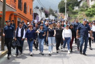Romina Contreras, alcaldesa de Huixquilucan recorre tres colonias