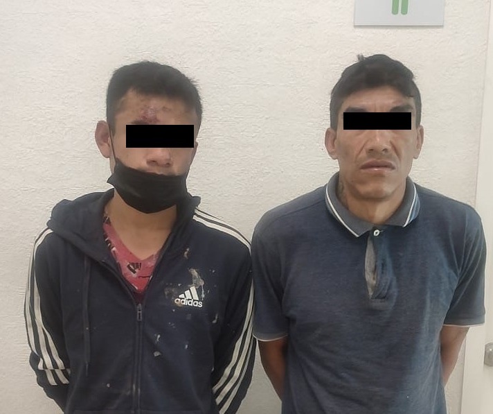Dos presuntos asaltantes detenidos en Naucalpan