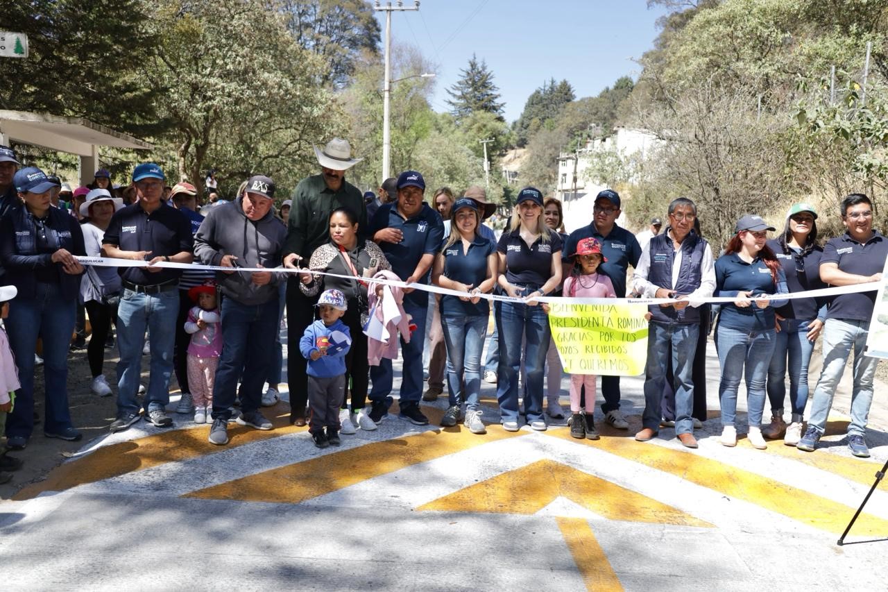 Avenida que comunica a varias de Huixquilucan inaugura Romina Contreras