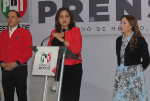 Rueda de prensa de dirigente del PRI Ana Lilia Herrera y Cristina Ruiz