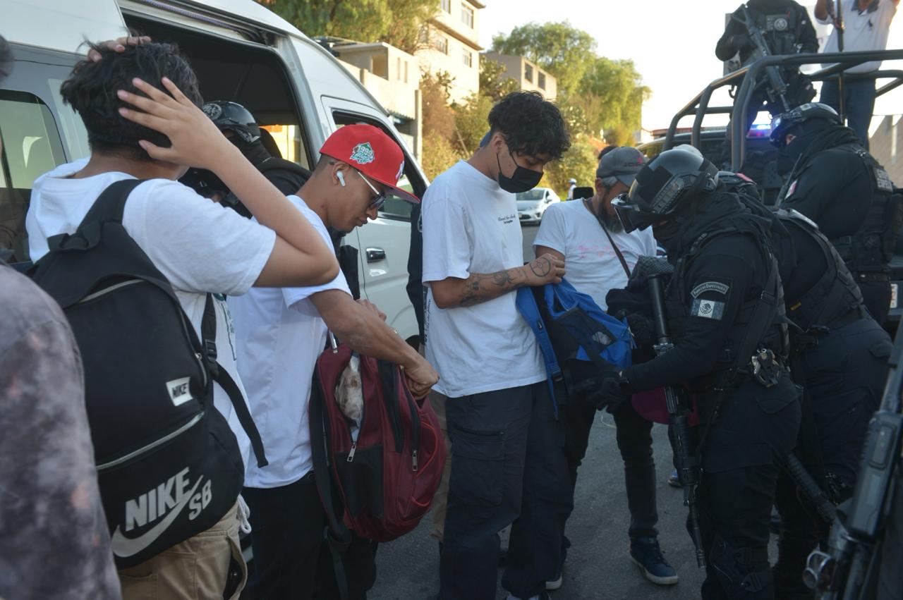 Acciones para evitar asaltos en el transporte en Huixquilucan