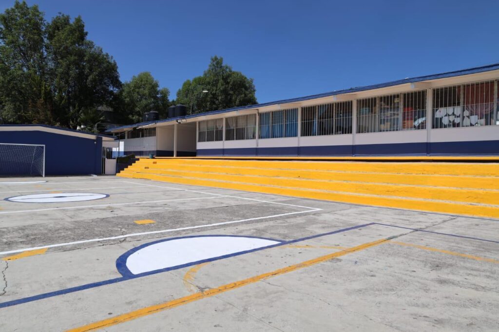 Rehabilitan escuela para motivar a la educación en Huixquilucan
