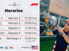 Horario de GP de Miami F1 y casco de Checo Pérez con las banderas de Latinoamérica