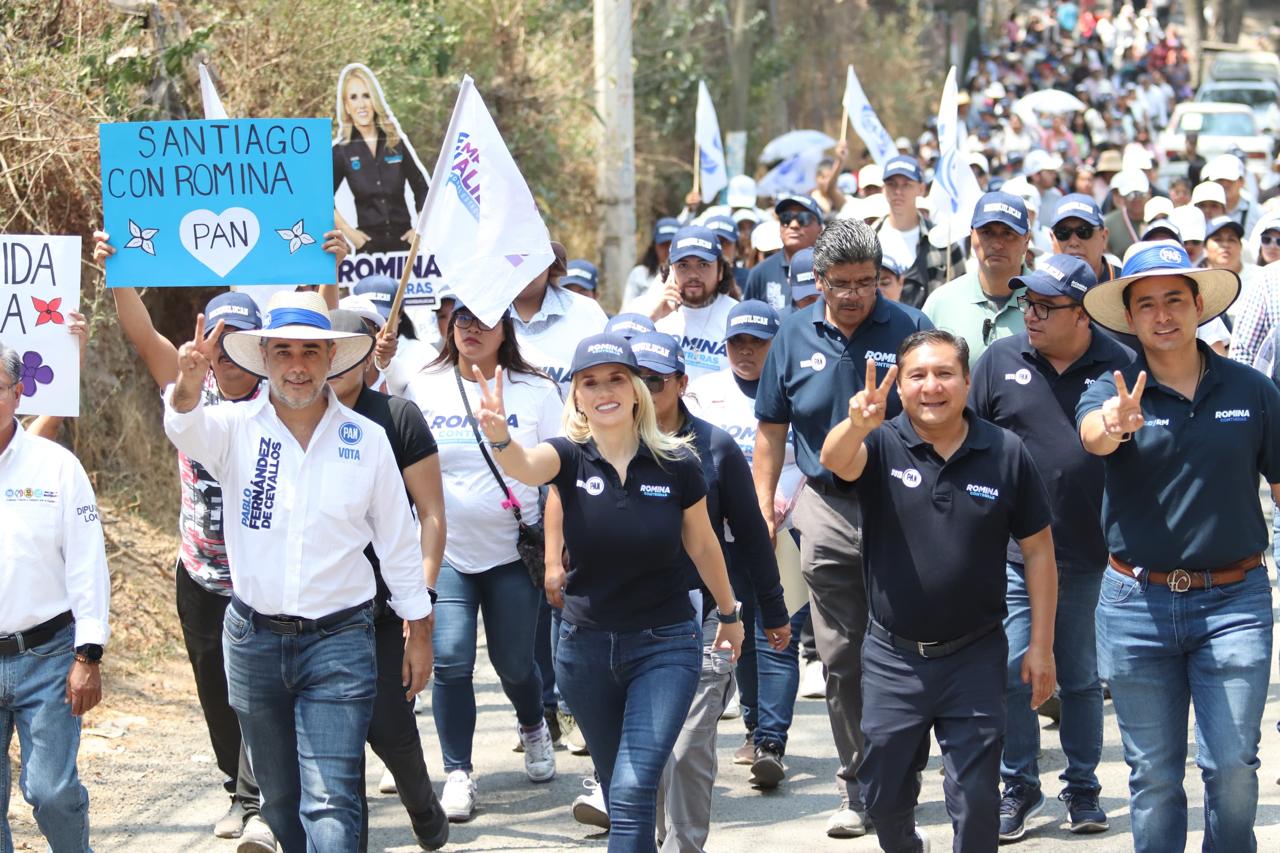 Romina Contreras recorre Santiago Yancuitlalpan, Huixquilucan