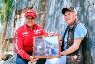 Tony Rodríguez recorre Zona Oriente de Tlalnepantla y ofrece agua y seguridad