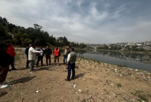 Desazolvan presa el Sordo en Naucalpan para evitar inundaciones