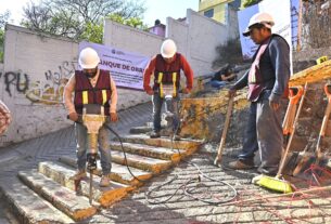 Inician reconstrucción de andadores en Tlalnepantla