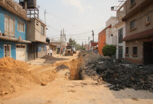 30 socavones son cubiertos por trabajadores de Ecatepec