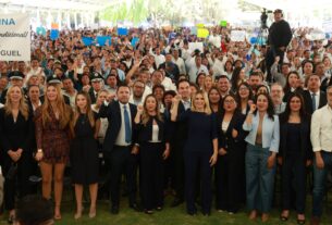 Romina Contreras ante más de 5 mil personas en informe de 100 de Gobierno en Huixquilucan