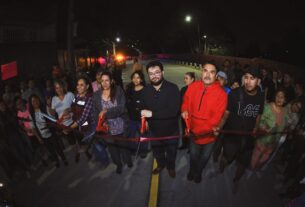 Isaac Montoya inaugura la avenida Minas Palacio
