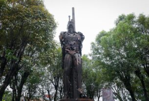 Elevarán el Mono de Fierro para que sea visible en la zona industrial de Naucalpan