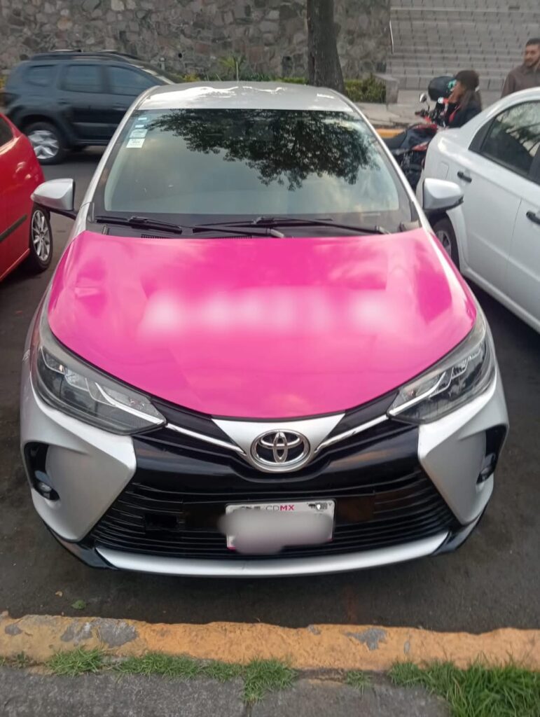 Taxi utilizado presuntamente para comercializar drogas