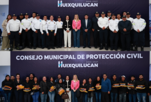 Elementos de PC y trabajadores de Servicios Públicos de Huixquilucan