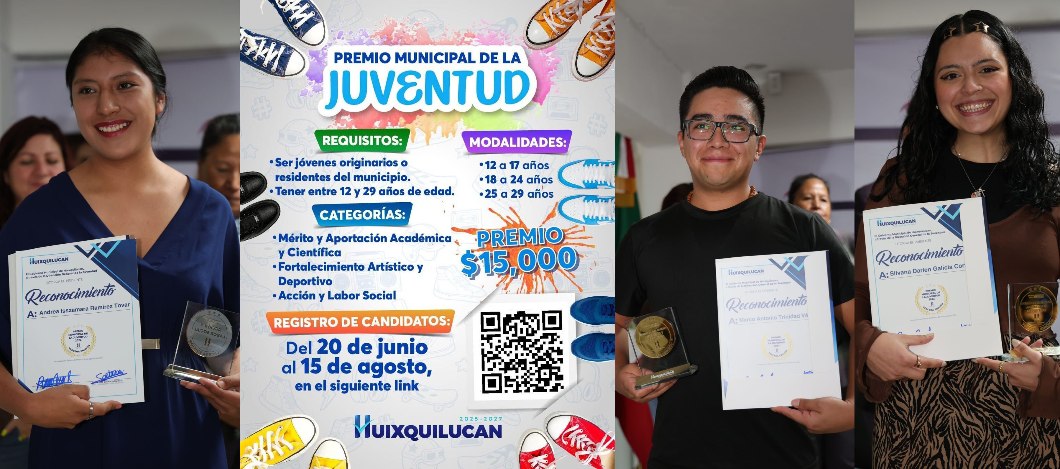 Jóvenes a participar en Premio Municipal de la Juventud en Huixquilucan