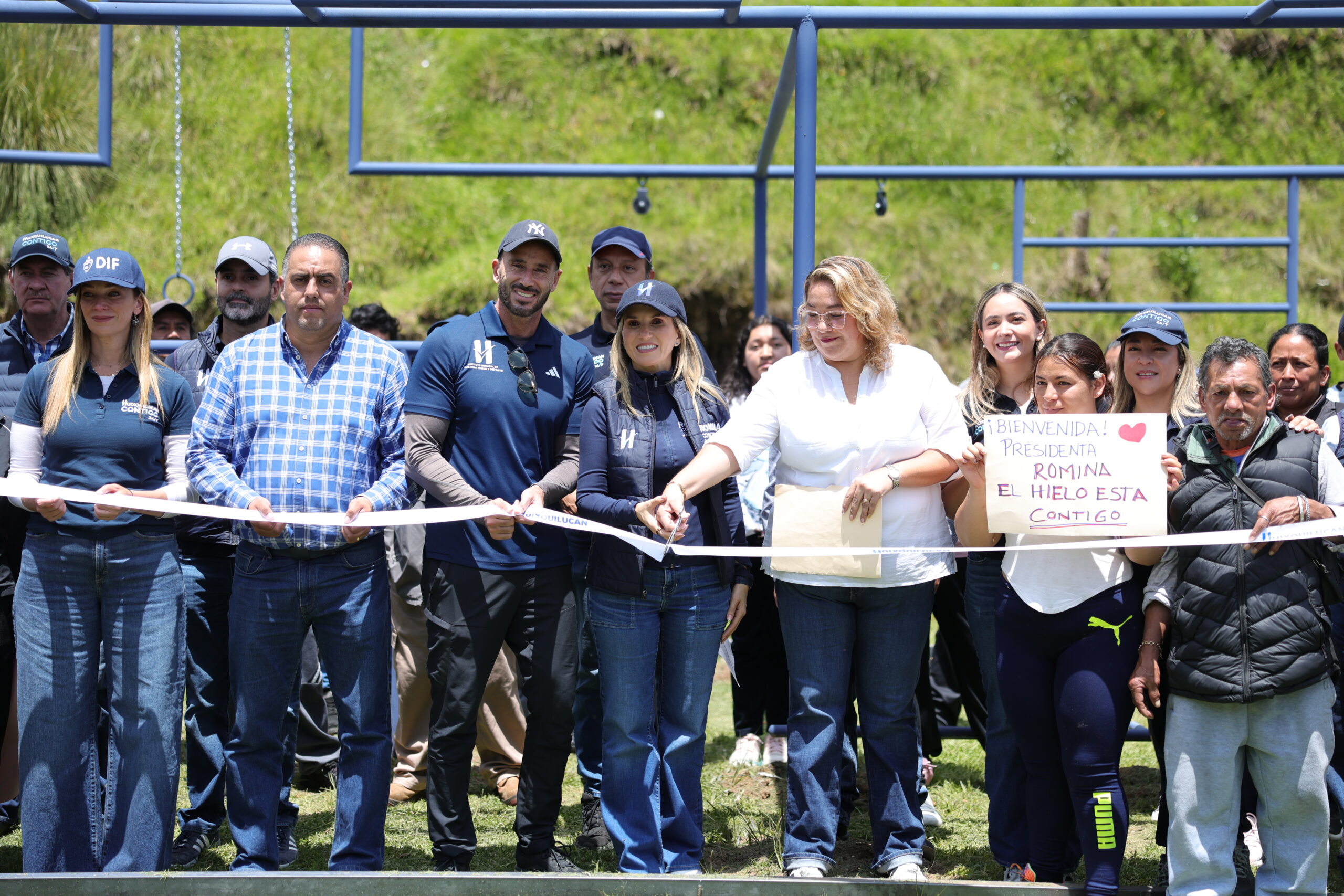 Inauguran gimnasio al aire libre en Huixquilucan