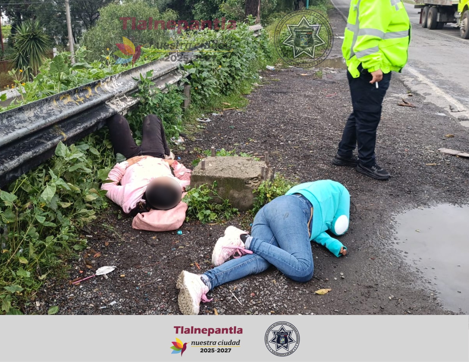 Dos mujeres lesionadas en Tlalnepantla