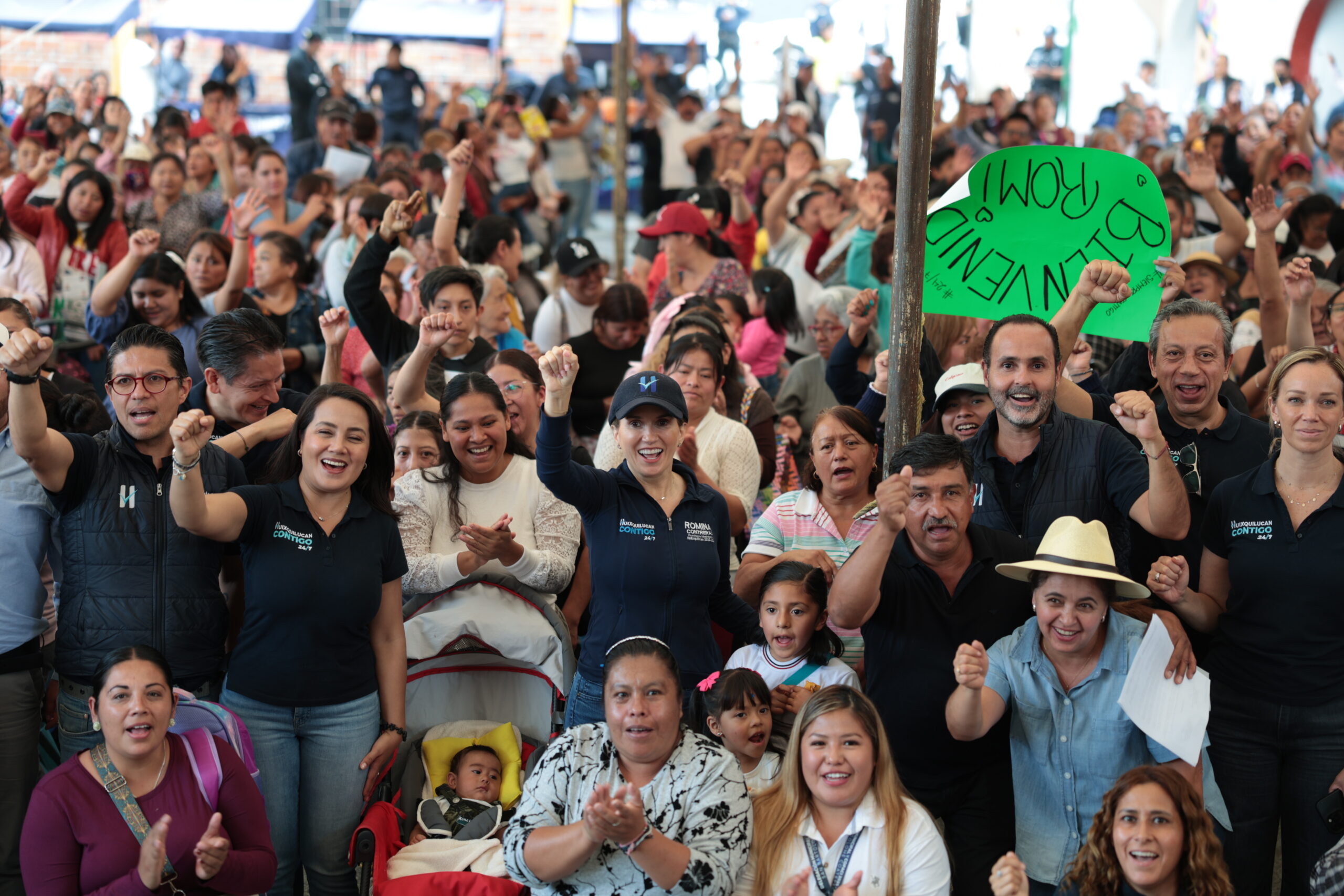 Romina Contreras en apoyo de la mejora de viviendas