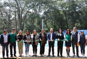 Inauguran techumbre y canchas renovadas en Bachillerato Tecnológico en Huixquilucan