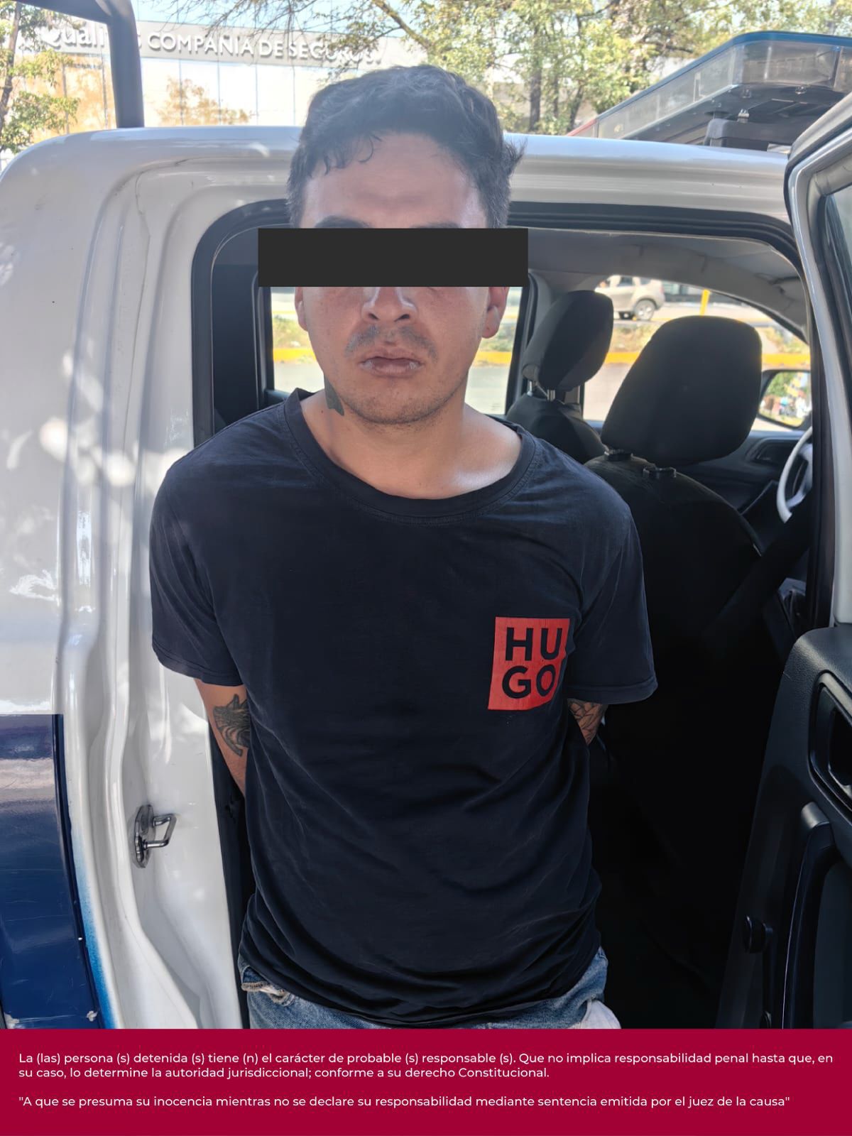 Sujeto detenido por Policía de Naucalpan