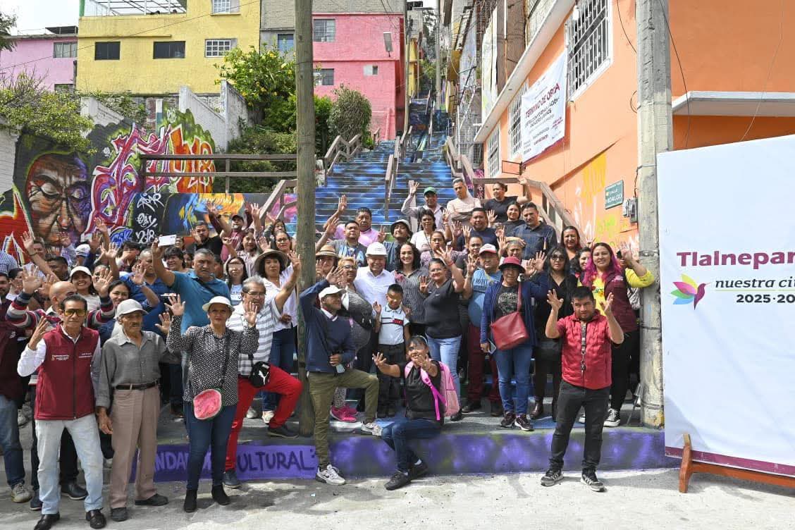 Raciel Pérez Cruz inaugura pasos peatonales en San Juan Ixhuatepec