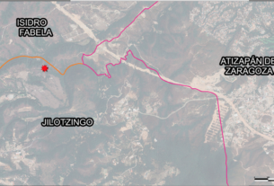 Lugar donde encuentran cuerpos en Jilotzingo