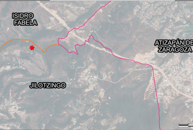 Lugar donde encuentran cuerpos en Jilotzingo