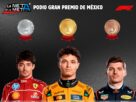 Los ganadores del Gran Premio de México, encabezados por Lando Norris