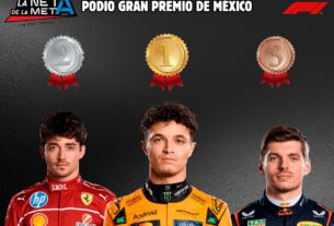 Los ganadores del Gran Premio de México, encabezados por Lando Norris