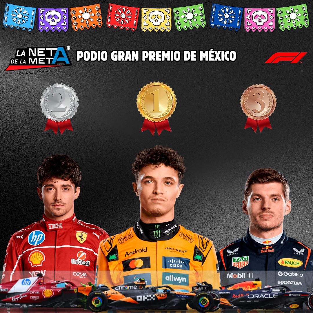 Los ganadores del Gran Premio de México, encabezados por Lando Norris