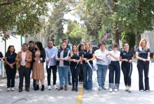 Representantes de colonos y Romina Contreras inauguran calle renovada