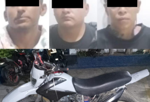 Tres detenidos por delitos comunes o del fuero federal, implicados con banda criminal