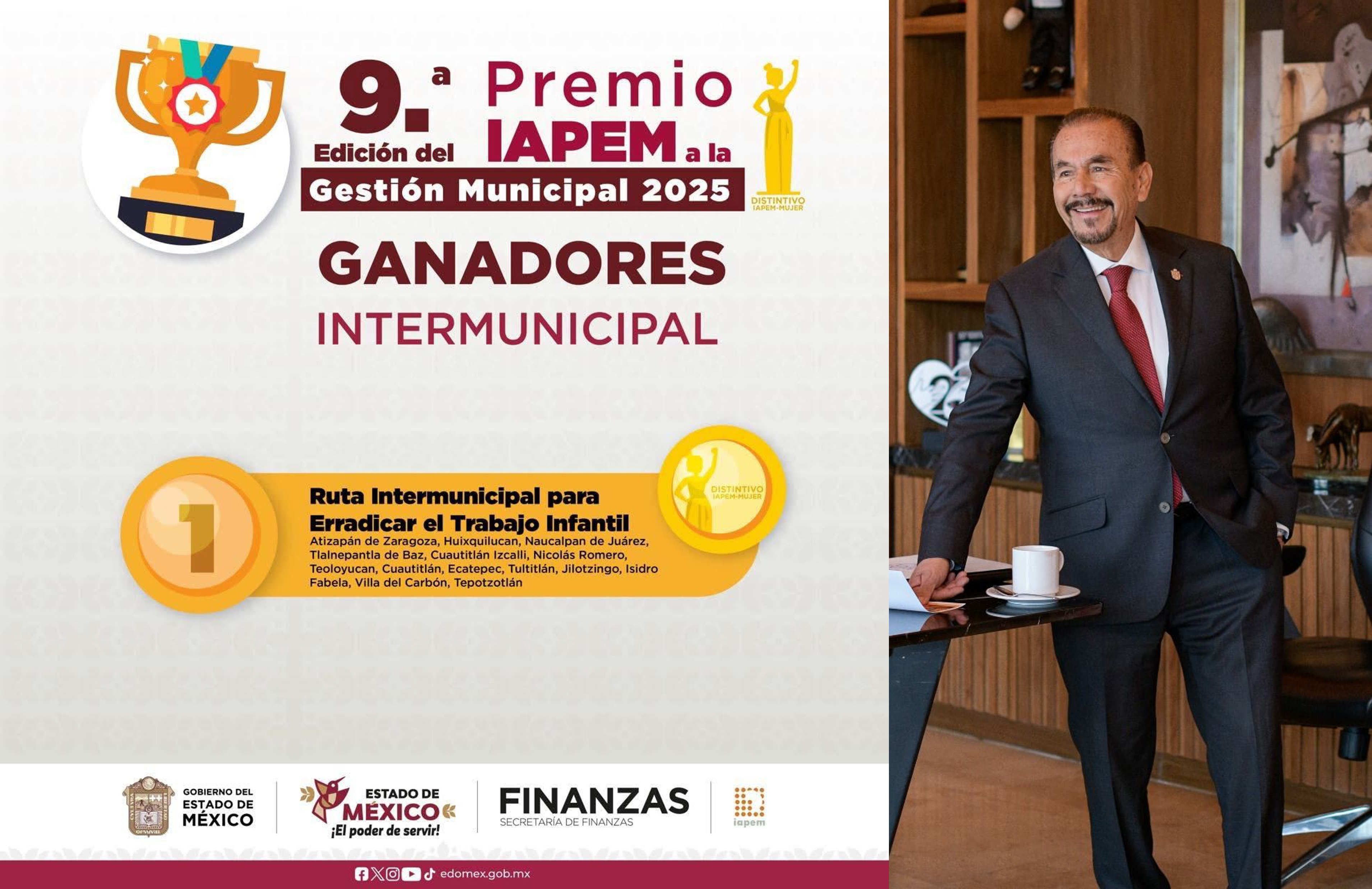 Gobierno de Atizapán de Zaragoza premiado por IAPEM