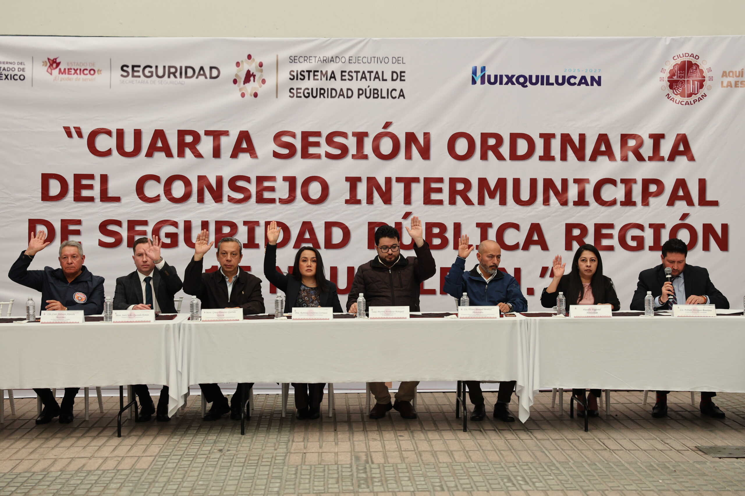 Reunión de Consejo Intermunicipal de Seguridad, con Huixquilucan presente