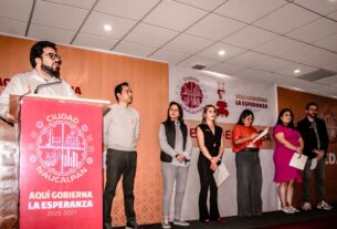 El alcalde de Naucalpan, Isaac Montoya anuncia rescate de canchas por Mundial de Futbol