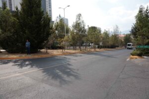 Repavimentan calle para mejorar la movilidad en Huixquilucan