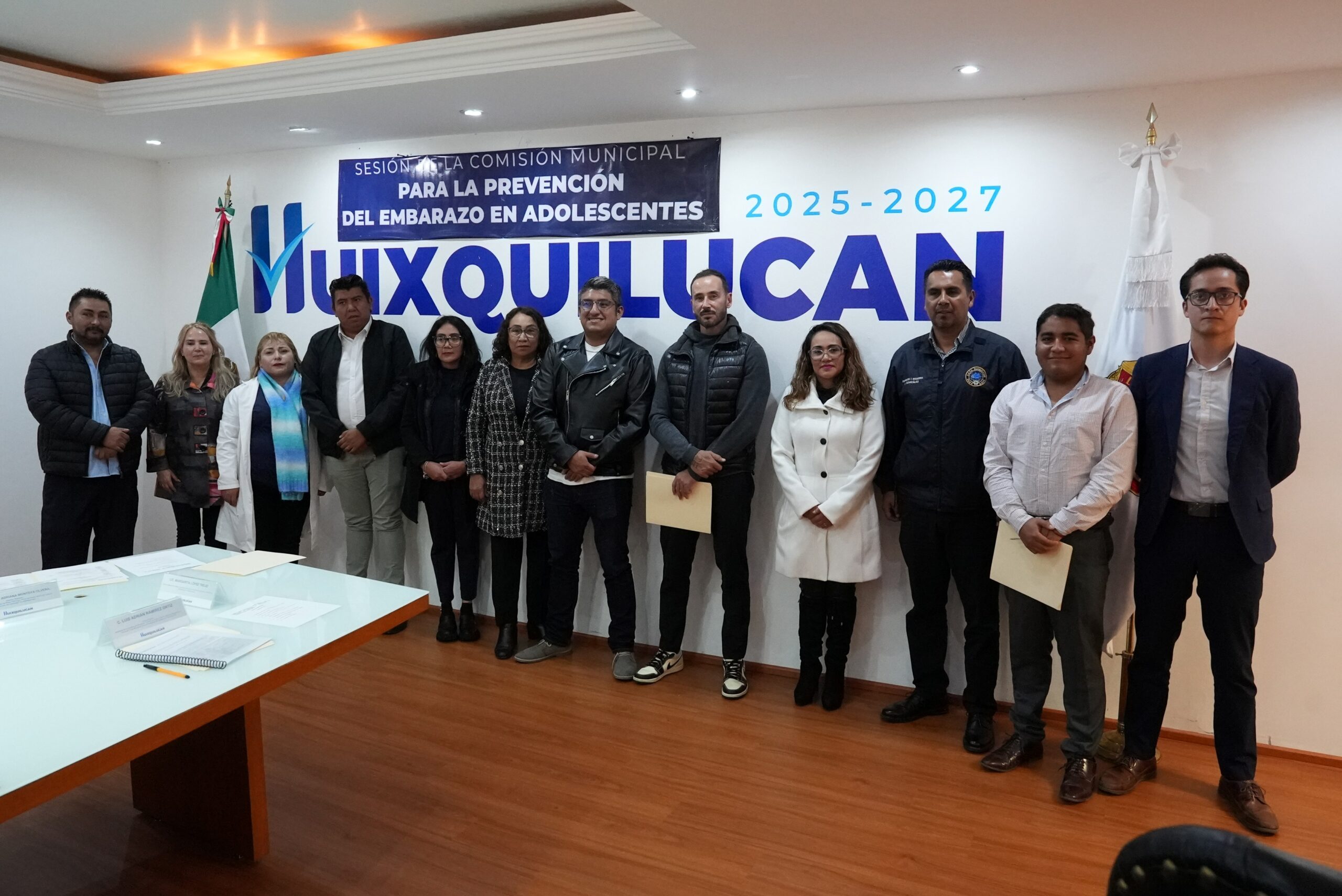Integrantes del Grupo Municipal para la Prevención del Embarazo en Adolescentes en Huixquilucan