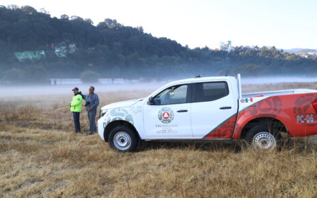Elementos de PC de Huixquilucan en zonas altas para auxiliar a los afectados por bajas temperaturas