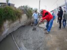 Vecinos de Chimalpa y autoridades de Naucalpan pavimentan calles