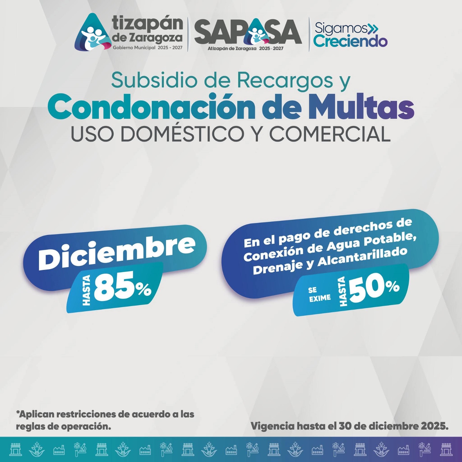 Gobierno de Atizapán de Zaragoza, descuentos en recargos y multas