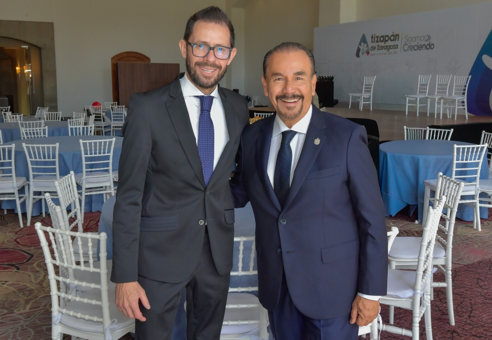 Rodrigo Sánchez de la Peña, titular de SIPINNA y el alcalde Pedro Rodríguez Villegas