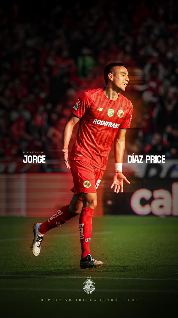 El ex fiera Jorge Díaz Prices refuerza a Toluca