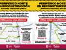 Rutas alternas por reconstrucción de Periférico