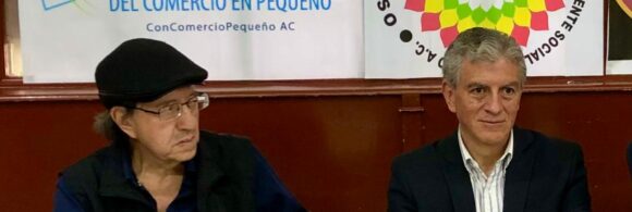 Empresarios de Concomercio, Gerardo Cleto López Becerra, Allberto Vargas Lucio, presidente del Movimiento Nacional del Contribuyente Social