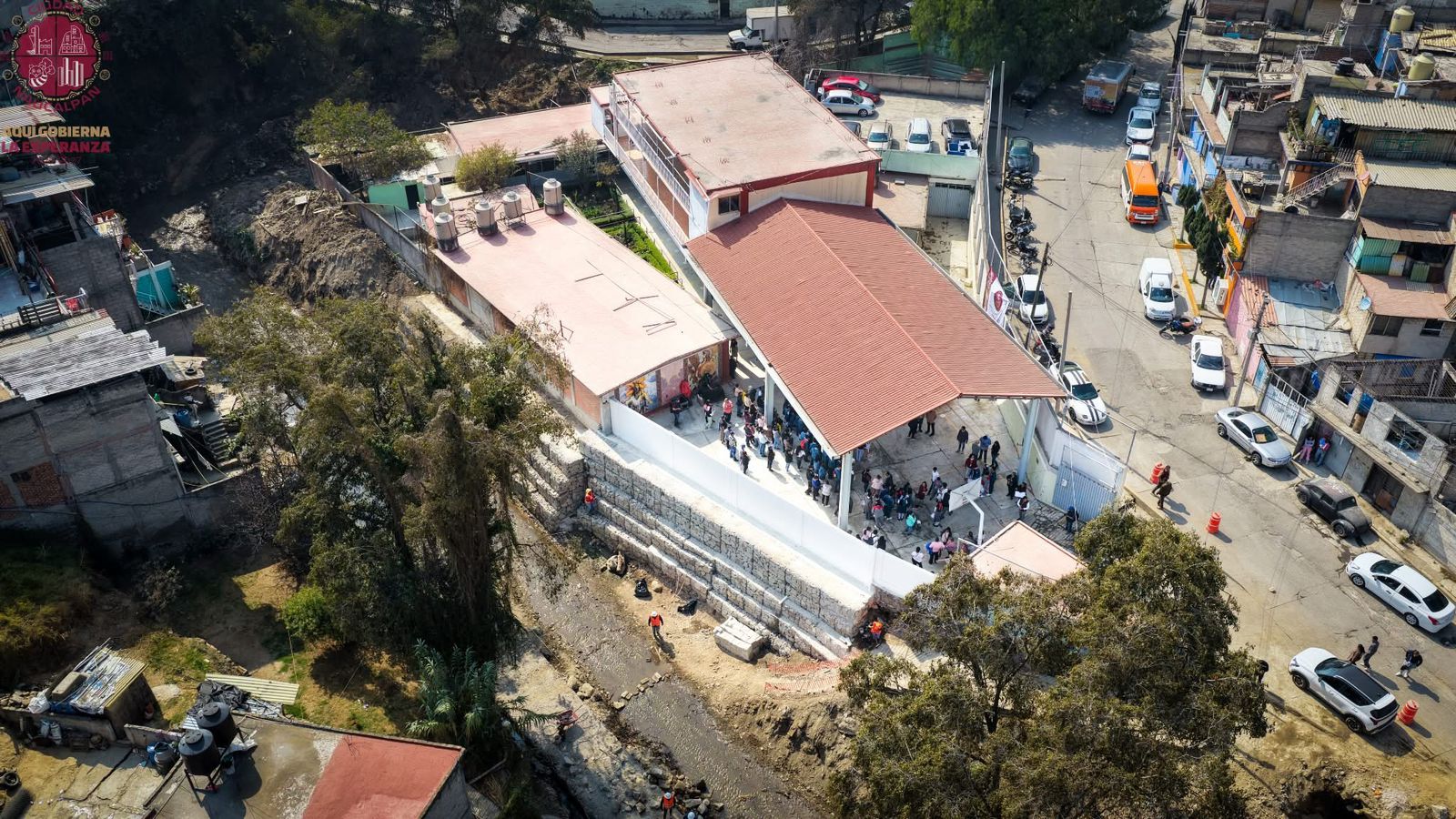 A orillas del río la escuela secundaria rescatada en Naucalpan
