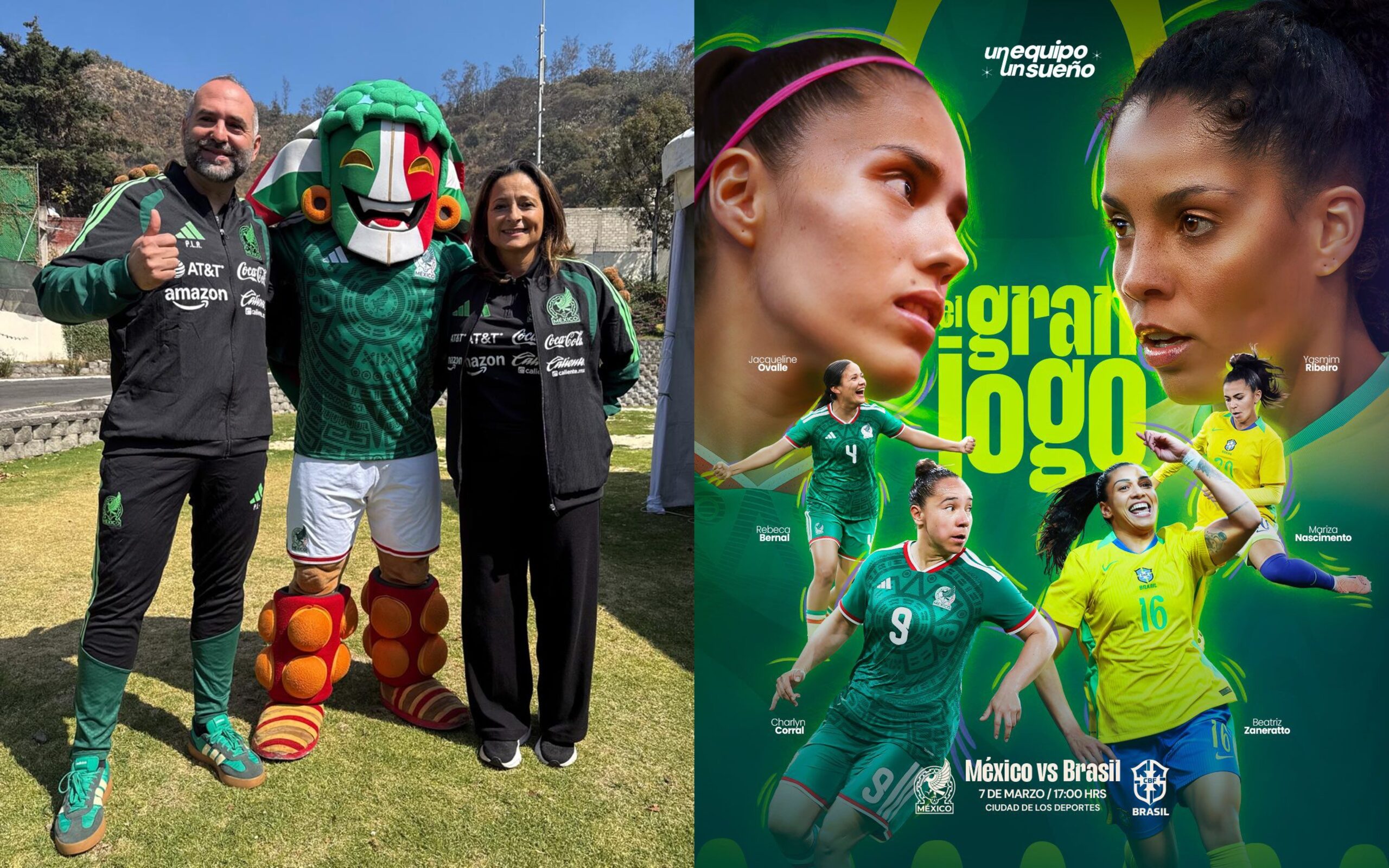 Ilusiona partido de México femenil contra Brasil