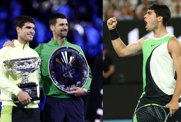 Carlos Alcarás gana el Abierto de Australia al vencer a Novak Djokovic