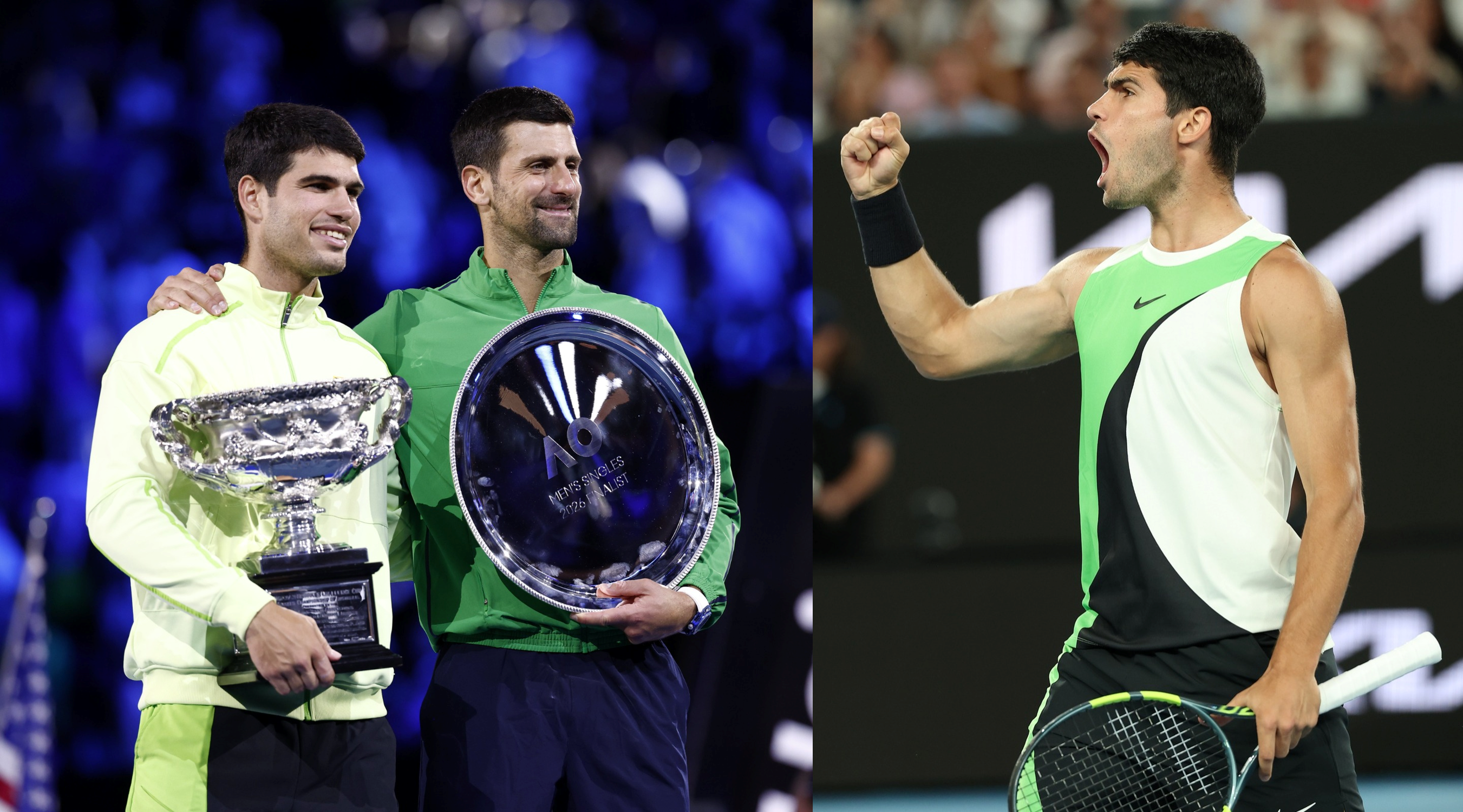 Carlos Alcarás gana el Abierto de Australia al vencer a Novak Djokovic