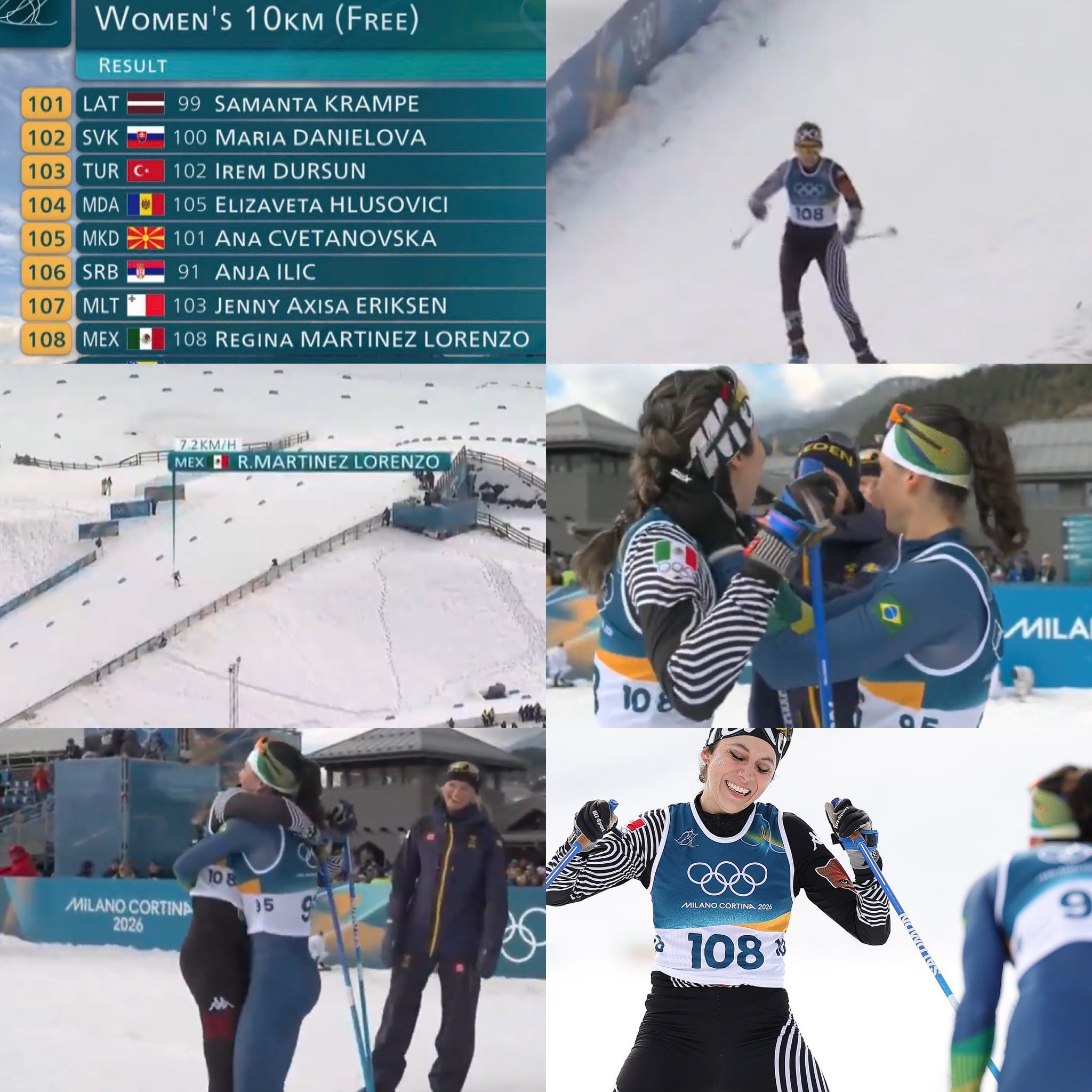 Regina Martínez termina 10 kilómetros en sky de Juegos Olímpicos de Invierno